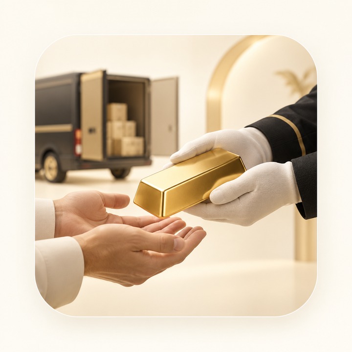 فروش یا تحویل فیزیکی طلا